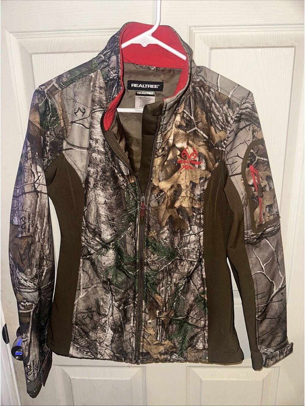 Realtree Womens Small Soft Shell Full Zip Jacket TKF-W4155/RT EUC